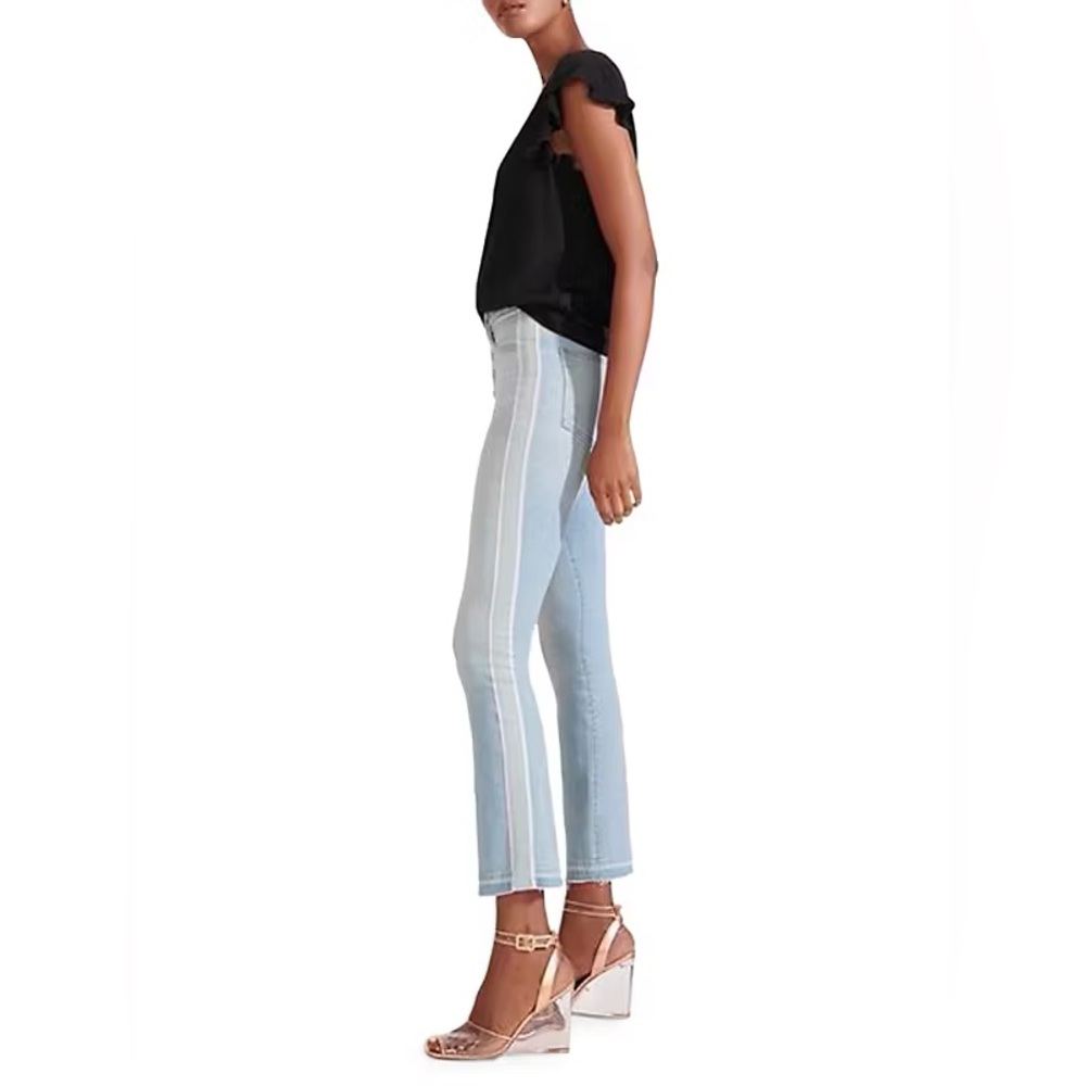 Veronica Beard Carly 11” Kick Flare Light Blue Jeans
